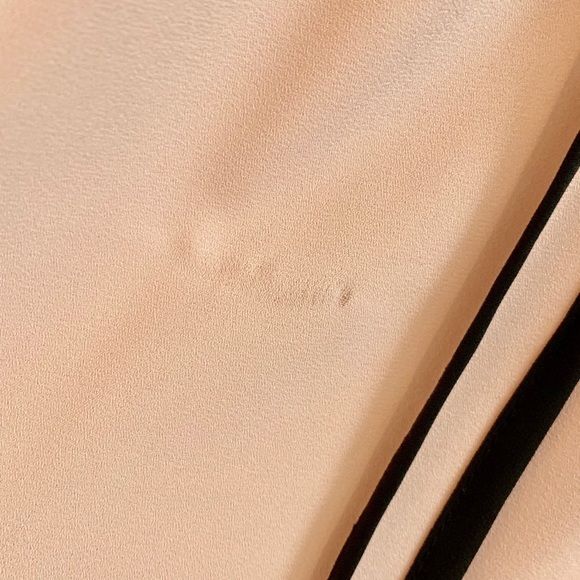 Pink/Blush Silk Halter Blouse with Beaded Trim - Picture 3 of 3